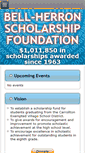 Mobile Screenshot of bellherronscholarshipfoundation.org